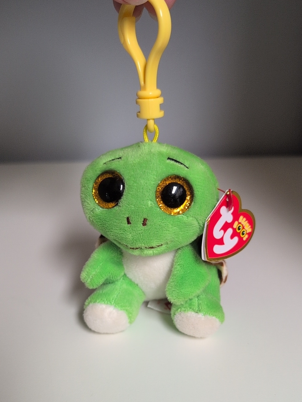 🩷4/$20🩷 Ty Clip Turbo BNWMT Green Turtle Sparkle Eyes Beanie Boos
